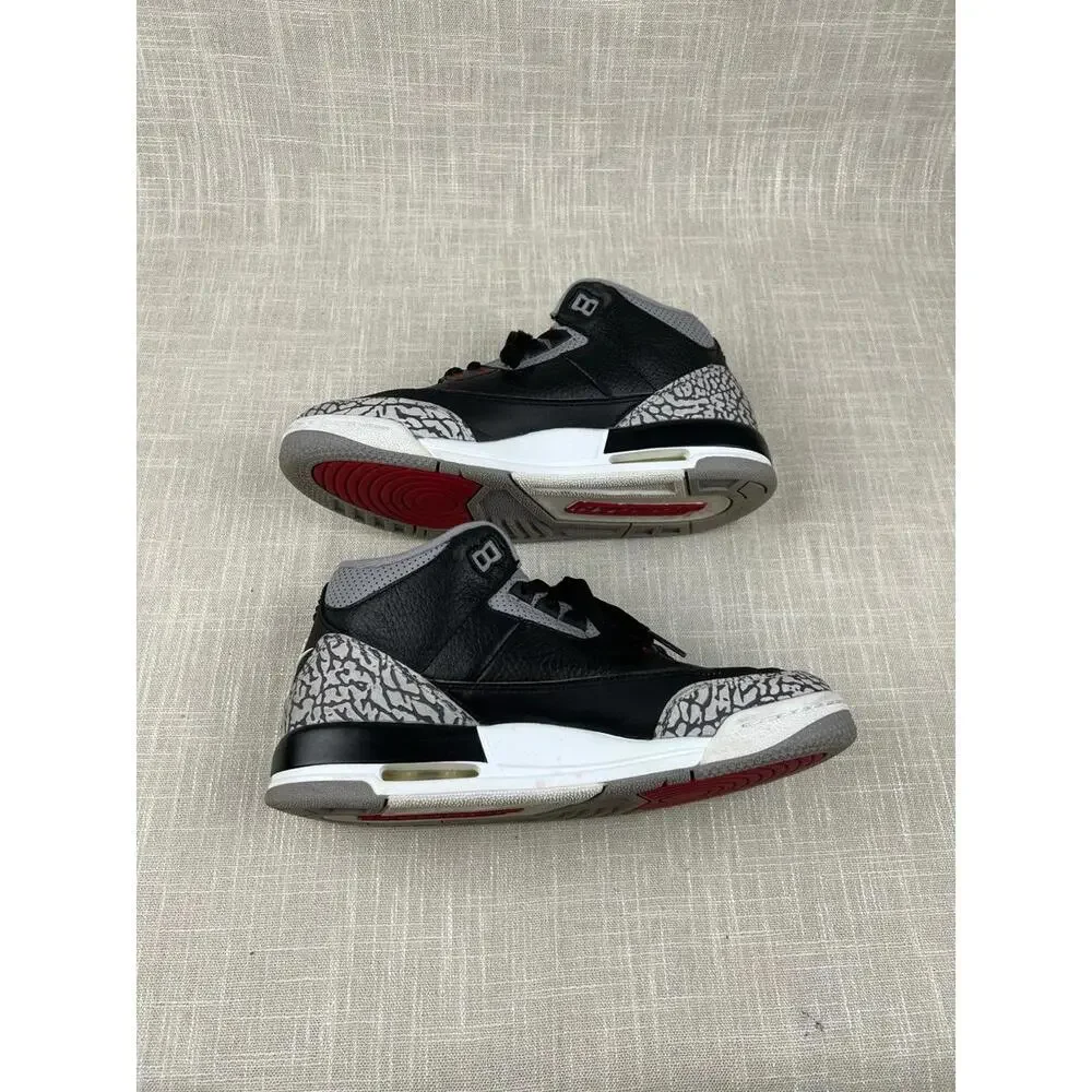 Air Jordan Retro 3 Cement Black‎ Sz 7Y